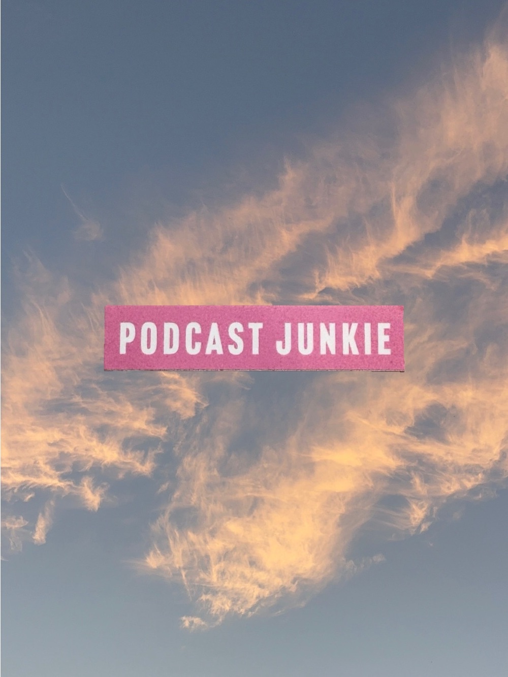 Podcast Junkie Vinyl Sticker